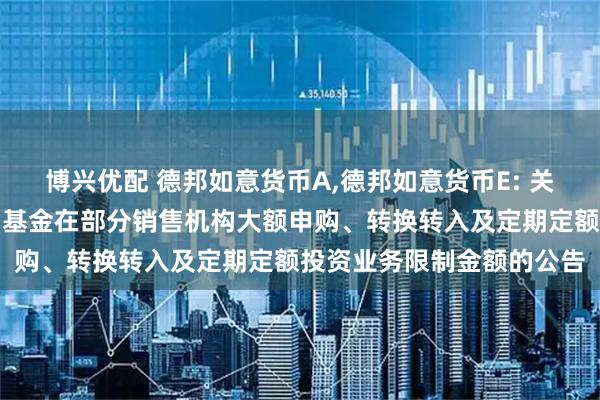 博兴优配 德邦如意货币A,德邦如意货币E: 关于调整德邦如意货币市场基金在部分销售机构大额申购、转换转入及定期定额投资业务限制金额的公告